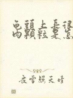 龟头上长很多小肉颗粒是怎么回事