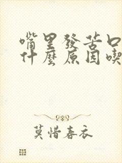 嘴里发苦口臭是什么原因吃什么药