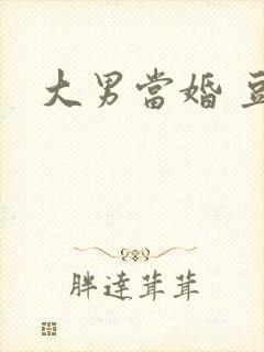 大男当婚 豆瓣封面
