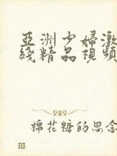 亚洲少妇激情在线精品视频