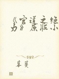 《官道之绝对权力》原版小说