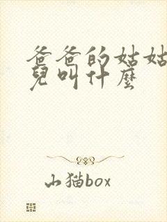 爸爸的姑姑的女儿叫什么