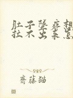 肚子坠疼想拉屎拉不出来怎么回事