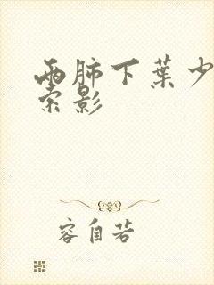 两肺下叶少许条索影