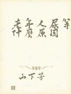 老年人尿等待是什么原因封面