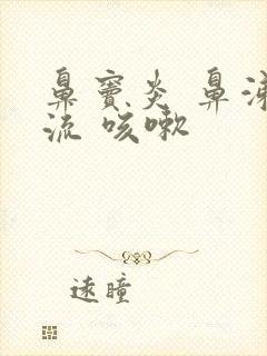 鼻窦炎 鼻涕倒流 咳嗽