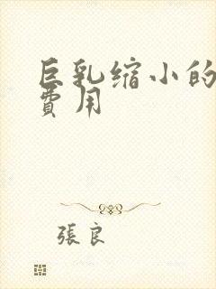 巨乳缩小的手术费用