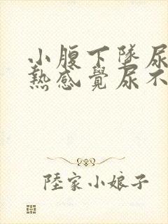 小腹下坠尿道灼热感觉尿不尽