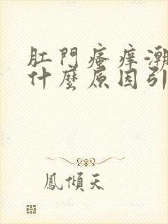 肛门瘙痒潮湿是什么原因引起的,怎么治疗