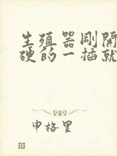 生殖器刚开始是硬的一插就软