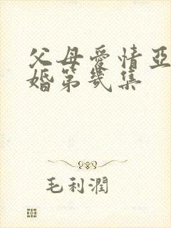 父母爱情亚菲结婚第几集封面