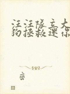 汪汪队立大功狗狗拯救迷你毛毛