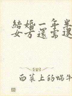 结婚一年半离婚女方还需退还彩礼吗封面