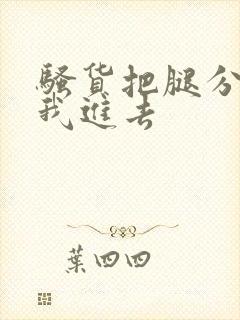 骚货把腿分开让我进去