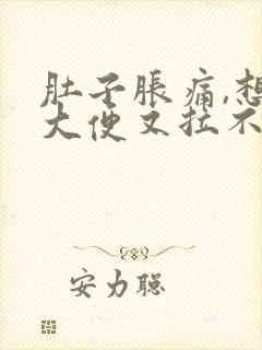 肚子胀痛,想拉大便又拉不出来是什么原因