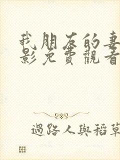 我朋友的妻子电影免费观看完整在线封面