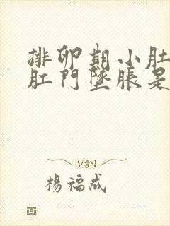 排卵期小肚子疼肛门坠胀是怎么回事