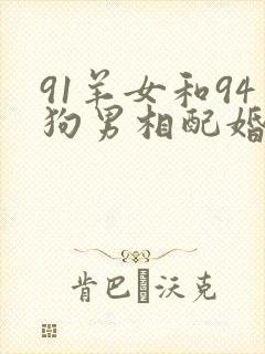91羊女和94狗男相配婚姻如何