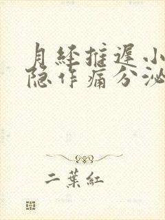 月经推迟小腹隐隐作痛分泌物增多