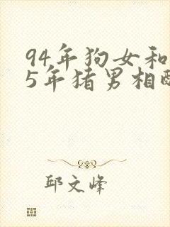 94年狗女和95年猪男相配婚姻如何