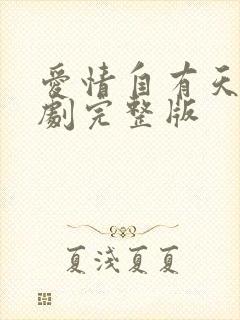 爱情自有天意短剧完整版