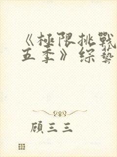 《极限挑战 第五季》综艺