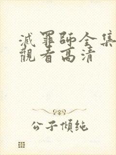 灭罪师全集免费观看高清封面