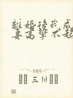 离婚后我成了前妻高攀不起的神下载