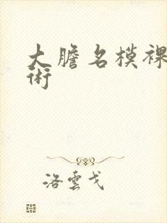 大胆名模裸体艺术封面