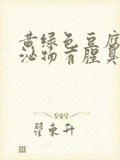 黄绿色豆腐渣分泌物有腥臭味封面