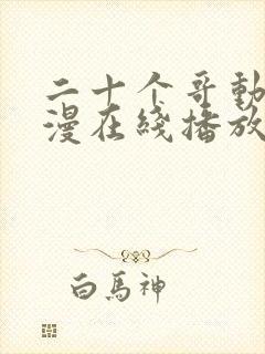 二十个哥动漫动漫在线播放免费观看封面