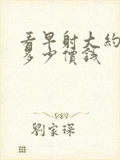 看早射大约要花多少价钱