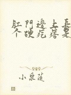 肛门边上长了一个硬疙瘩是怎么回事