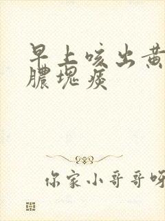 早上咳出黄色的脓块痰封面