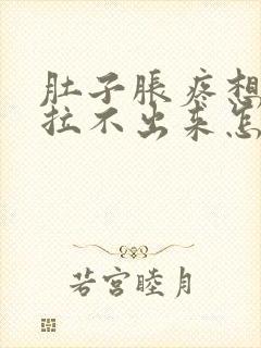 肚子胀疼想拉屎拉不出来怎么回事