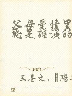 父母爱情里的亚飞是谁演的