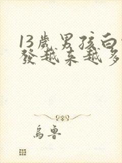 13岁男孩白头发越来越多怎么回事