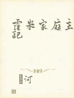 霍米家庭主妇日记