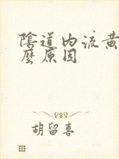 阴道内流黄水什么原因