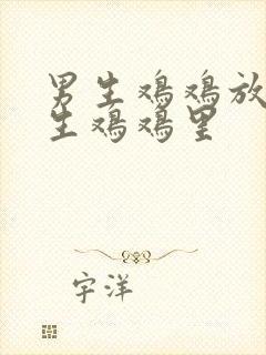 男生鸡鸡放进女生鸡鸡里