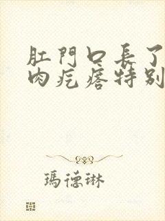 肛门口长了一个肉疙瘩特别疼