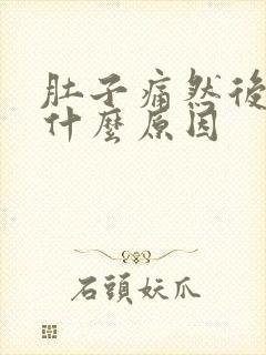 肚子痛然后腰痛什么原因