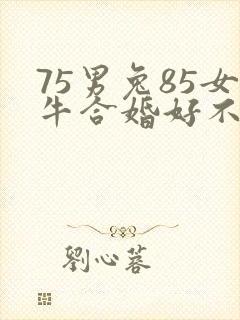 75男兔85女牛合婚好不好