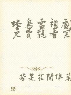 蜂鸟电视剧全集免费观看完整版在线观看