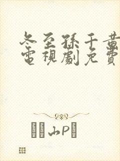 冬至孙千黄景瑜电视剧免费观看封面