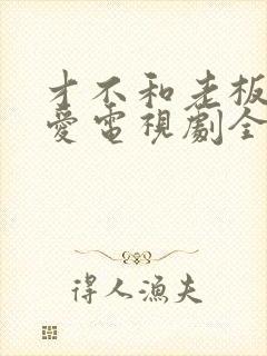 才不和老板谈恋爱电视剧全集免费观看