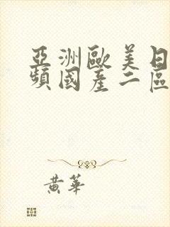 亚洲欧美日韩视频国产二区