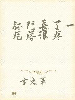 肛门长了一个硬疙瘩很疼封面