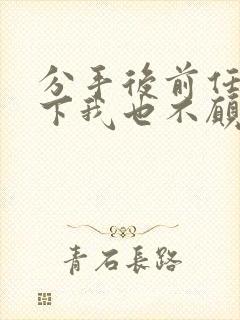 分手后前任放不下我也不愿意复合