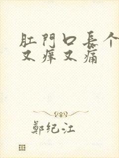 肛门口长个硬包又痒又痛